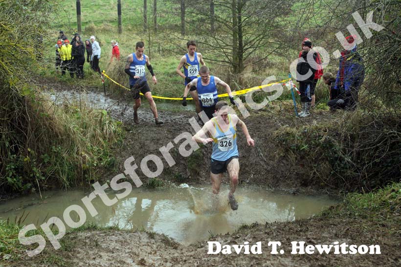 Andrew Wiles leads the  2012 North East Championships, Summerhill Country Park, Hartlepool.
